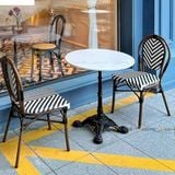 Bàn tròn mặt đá chân sắt DPBV30(không ghế)