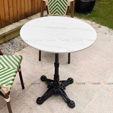 Bàn tròn mặt đá chân sắt DPBV30(không ghế)