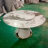 Bàn ăn tròn 2 mặt đá xoay Melisa (không gồm ghế)