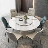 Bàn ăn tròn 2 mặt đá xoay Melisa (không gồm ghế)