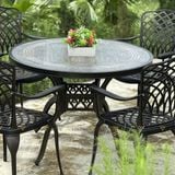 Bàn nhôm đúc ngoài trời mặt đá BND100M1