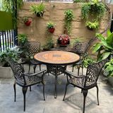 bàn nhôm đúc ngoài trời