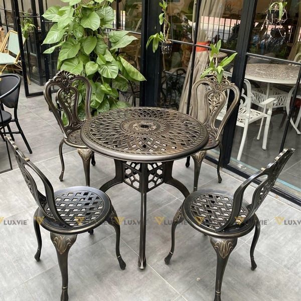 Bàn nhôm đúc ngoài trời BND80N1 (không gồm ghế)