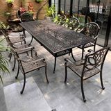 bàn nhôm đúc ngoài trời