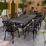 Bàn ngoài trời nhôm đúc chữ nhật BN25CN (không gồm ghế)