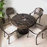 Bàn nhôm đúc ngoài trời BN07N (không gồm ghế)