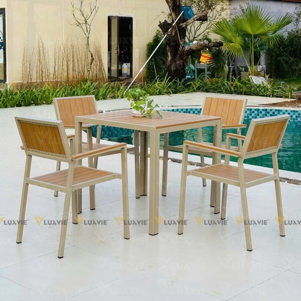 Bộ bàn ghế sân vườn DPBV20C2 + Ghế DPAV11A