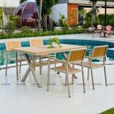Bộ bàn ghế sân vườn DPBV23 + Ghế DPAV11A