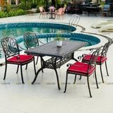 Bộ bàn ghế nhôm ngoài trời DPBV08 + Ghế DPAV4A