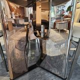 Bàn ăn inox tráng gương mặt đá Jewels (không gồm ghế)