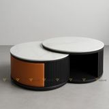 Bàn trà tròn mặt đá ADC2251