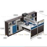 Cụm Bàn văn phòng TKCBX (Không gồm ghế)