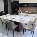 Bàn ăn mặt đá vuông thông minh Cypher (không gồm ghế)