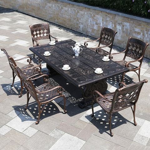 Bàn nhôm đúc ngoài trời HPBN55 (không gồm ghế)