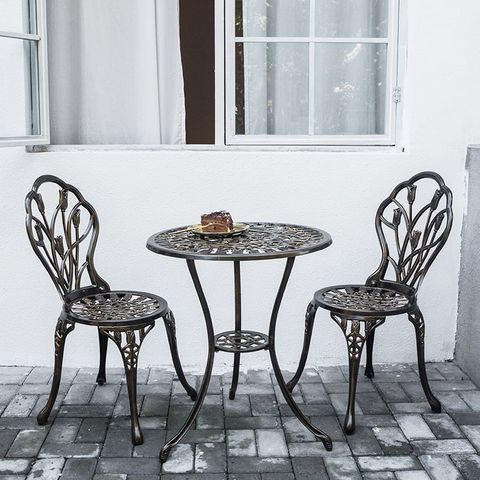 Ghế ngoài trời nhôm đúc GN12