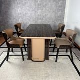 Bộ bàn ăn mặt đá Abellone