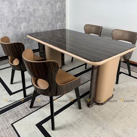 Bộ bàn ăn mặt đá Abellone