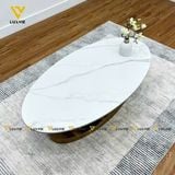Bàn trà oval mặt đá O-O
