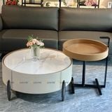 Bàn trà đôi tròn BTDA1