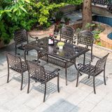 Bàn sân vườn chữ nhật LU6072 (không gồm ghế)