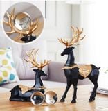 Decor cặp tuần lộc đen BSDW165D