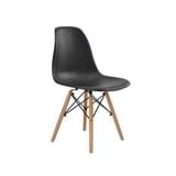 Ghế nhựa PP chân gỗ giằng sắt DPA09