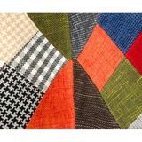 Ghế thổ cẩm có tay chân mạ xi DPA002