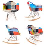 Ghế bập bênh thư giãn lưng bọc vải thổ cẩm DPA03