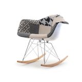 Ghế bập bênh thư giãn lưng bọc vải thổ cẩm DPA03