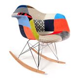 Ghế bập bênh thư giãn lưng bọc vải thổ cẩm DPA03