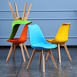 Ghế mặt nệm chân gỗ DPA05