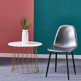 Ghế ăn bọc da chân sắt DPA10