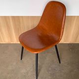 Ghế ăn bọc da chân sắt DPA10