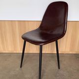 Ghế ăn bọc da chân sắt DPA10