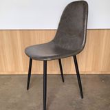 Ghế ăn bọc da chân sắt DPA10