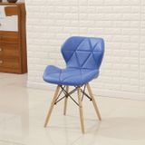 Ghế da tam giác chân gỗ DPA12