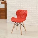 Ghế da tam giác chân gỗ DPA12