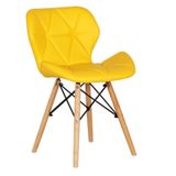 Ghế da tam giác chân gỗ DPA12