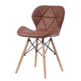 Ghế da tam giác chân gỗ DPA12