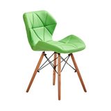 Ghế da tam giác chân gỗ DPA12