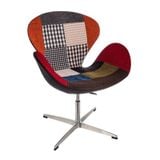 Ghế chân chữ X bọc vải thổ cẩm DPA17