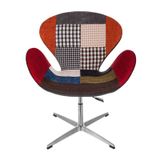 Ghế chân chữ X bọc vải thổ cẩm DPA17