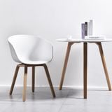 Ghế nhựa chân sắt giả gỗ DPA23