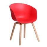 Ghế nhựa chân sắt giả gỗ DPA23