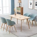 Ghế nhựa chân sắt giả gỗ DPA23