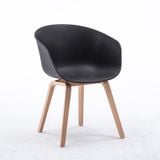 Ghế nhựa chân sắt giả gỗ DPA23