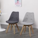 Ghế bọc vải chân gỗ DPA27