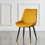 Ghế ăn bọc da cao cấp Alva Loft trám, sọc da