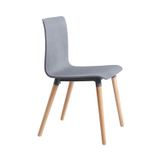Ghế nhựa PP chân gỗ DPA31