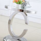 Bàn trà mặt kính chữ C (DPB12)